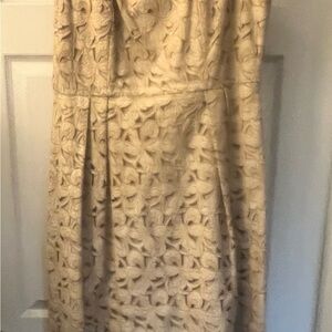 Elegant Cream Floral Dress